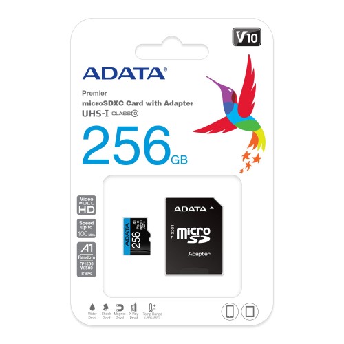 Adata Premier 256GB Micro SDXC UHS-I Memory Card